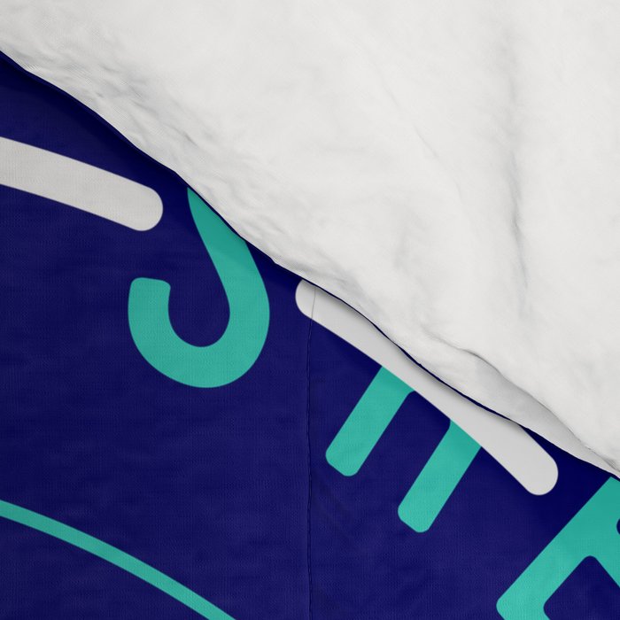 She Believed - Navy & Turquoise Palette Comforter Gallery Image 4