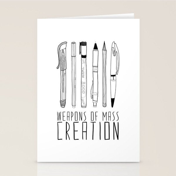 weapons of mass creation Stationery Card Gallery Image 2
