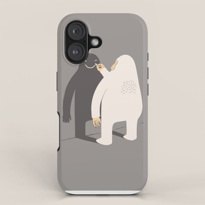 Smile my shadow iPhone Case Gallery Image 1