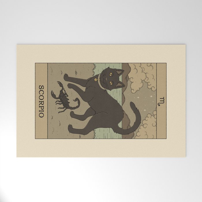 Scorpio Cat Welcome Mat Gallery Image 1