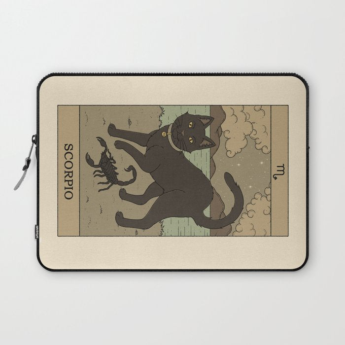 Scorpio Cat Laptop Sleeve Gallery Image 1