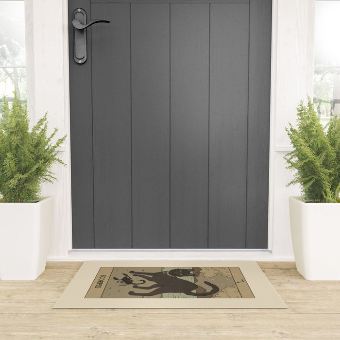 Scorpio Cat Welcome Mat Gallery Image 3