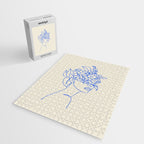 The Girl with the Flowers: Off-White Edition Jigsaw Puzzle Gallery Image 2