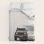 landrover defender in iceland Duvet Cover Gallery Image 6