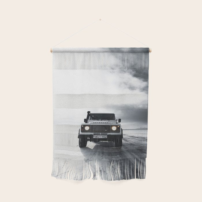 landrover defender in iceland Wall Hanging Gallery Image 1