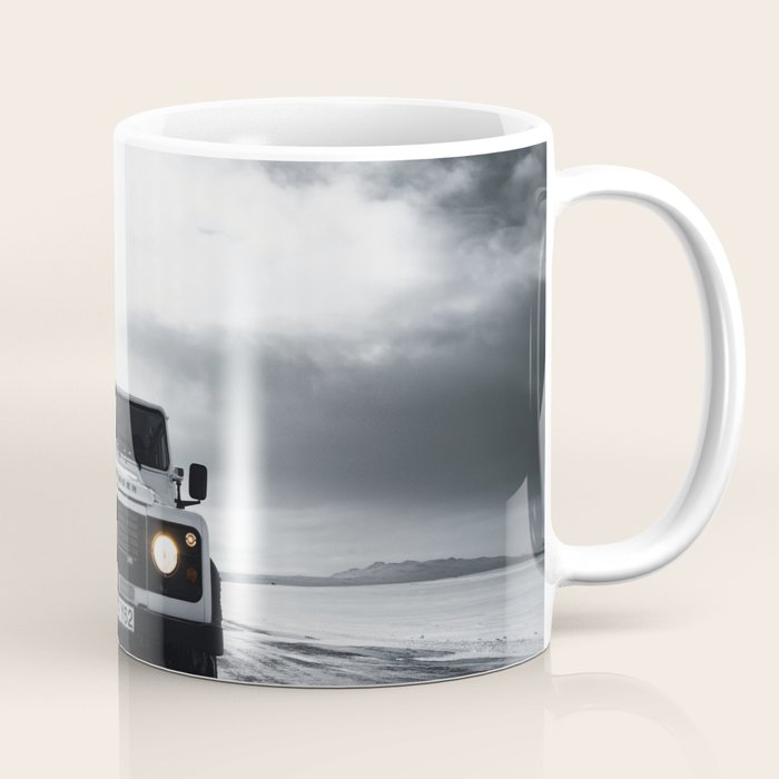 landrover defender in iceland Coffee Mug Gallery Image 1