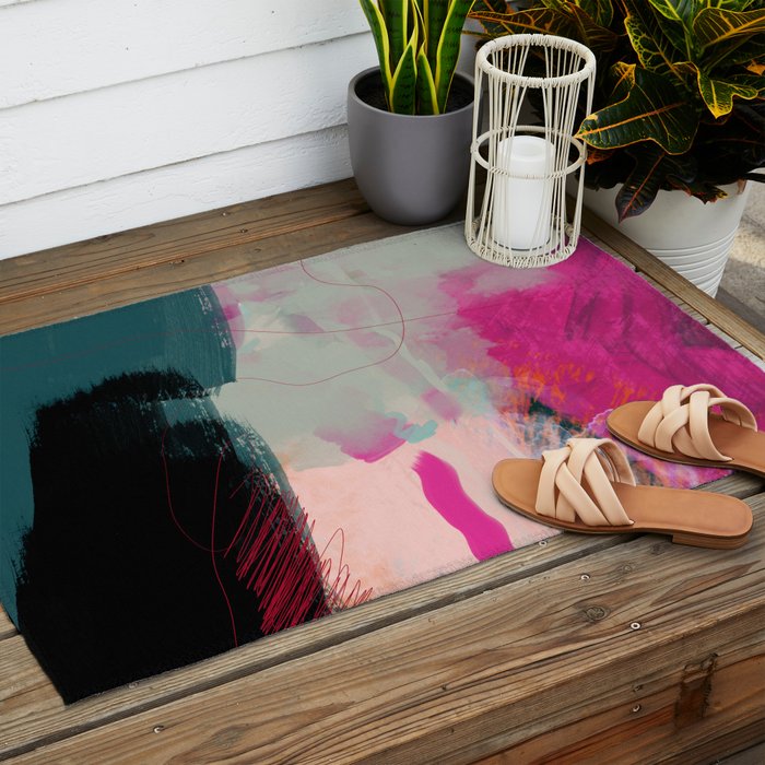 new abstract 1 Outdoor Rug Gallery Image 2