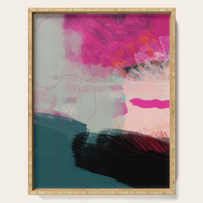 new abstract 1 Serving Tray Gallery Image 1