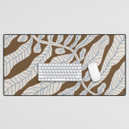 One Hundred-Leaved Plant #15 Desk Mat Gallery Image 1