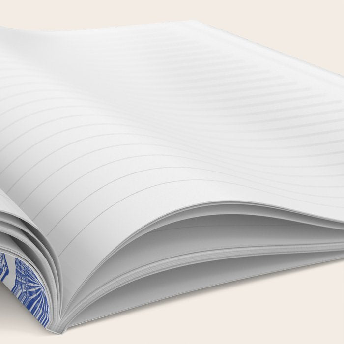 Blue Seashell Print Notebook Gallery Image 2
