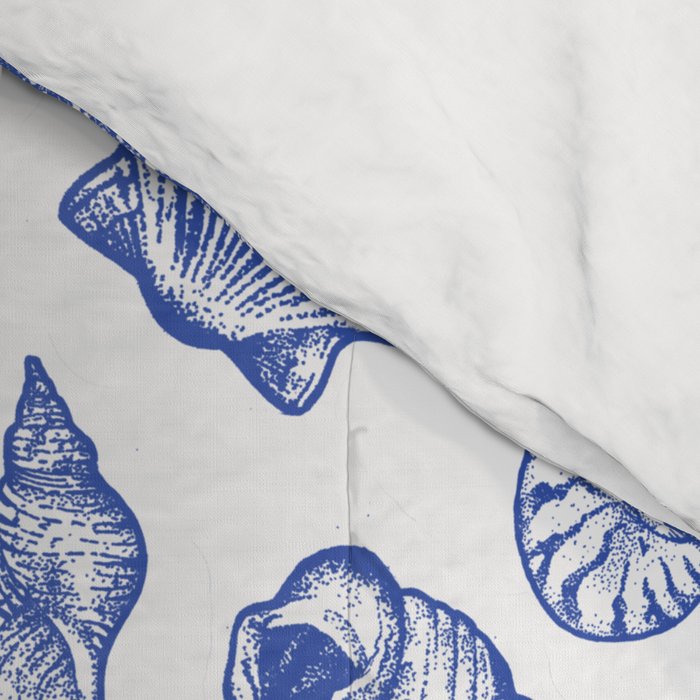 Blue Seashell Print Comforter Gallery Image 4