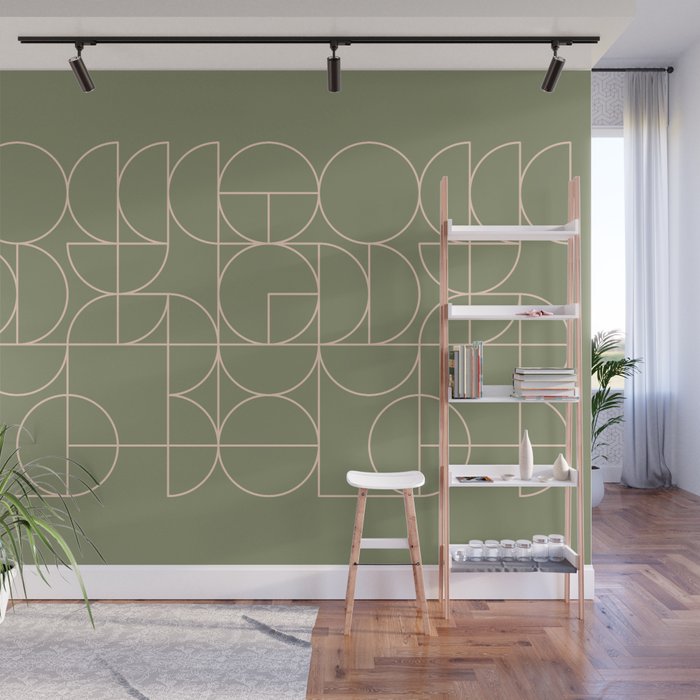 Deco Geometric 08D Wall Mural Gallery Image 1