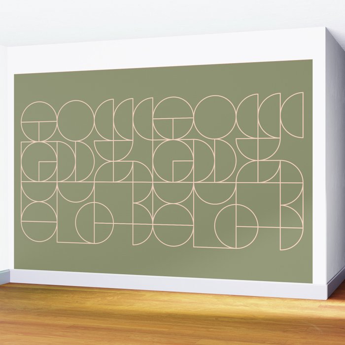 Deco Geometric 08D Wall Mural Gallery Image 2