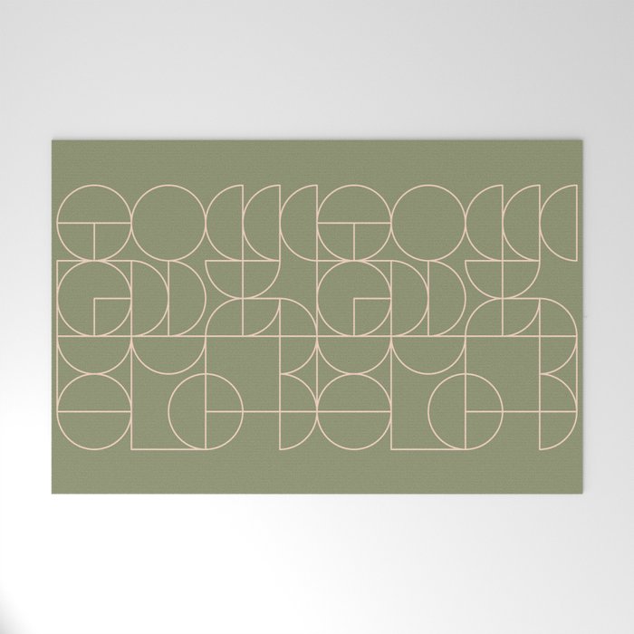 Deco Geometric 08D Welcome Mat Gallery Image 1