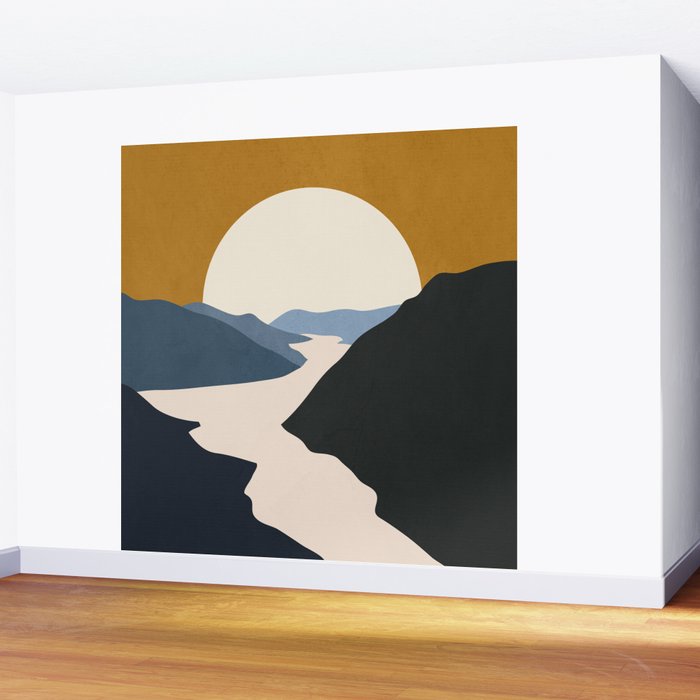 Abstract Art / Landscape 5 Wall Mural Gallery Image 2
