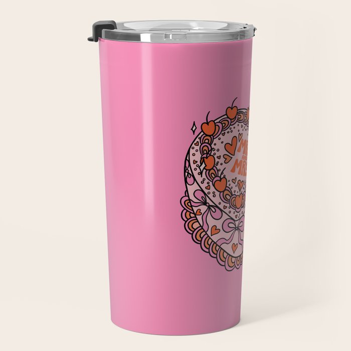 Mrs. and Mrs. Cake Travel Mug Gallery Image 3