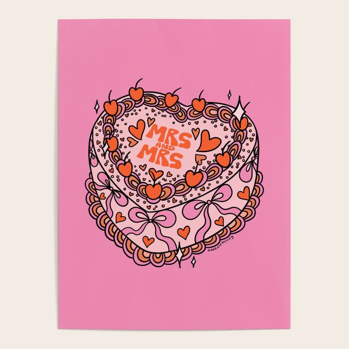 Mrs. and Mrs. Cake Poster Gallery Image 1