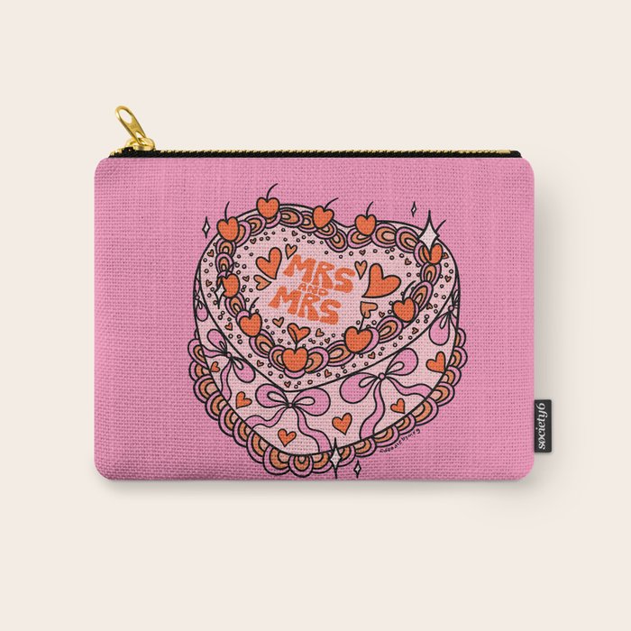 Mrs. and Mrs. Cake Carry All Pouch Gallery Image 1