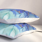 Electric Waves Violet Turquoise - Part 2 Pillow Sham Gallery Image 3