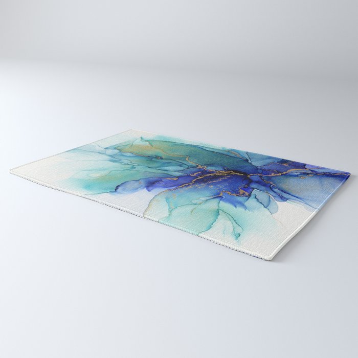 Electric Waves Violet Turquoise - Part 2 Rug Gallery Image 3