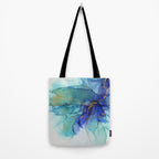 Electric Waves Violet Turquoise - Part 2 Tote Bag Gallery Image 2