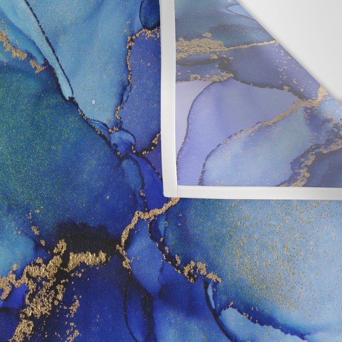 Electric Waves Violet Turquoise - Part 2 Wall Tapestry Gallery Image 3