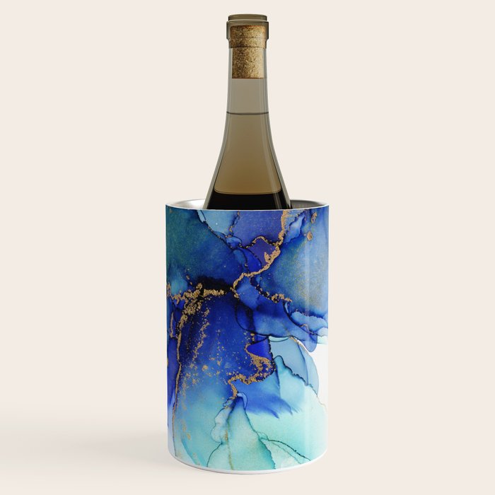 Electric Waves Violet Turquoise - Part 2 Wine Chiller Gallery Image 3