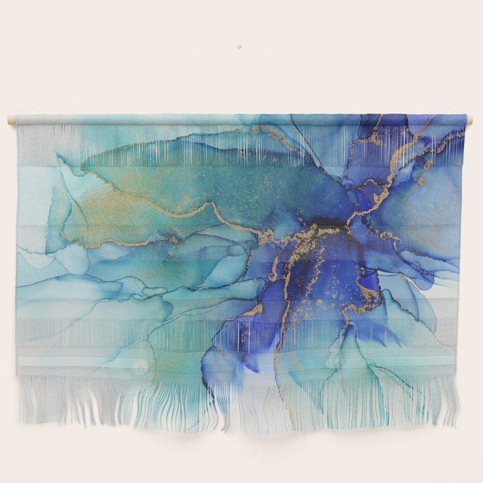 Electric Waves Violet Turquoise - Part 2 Wall Hanging Gallery Image 1