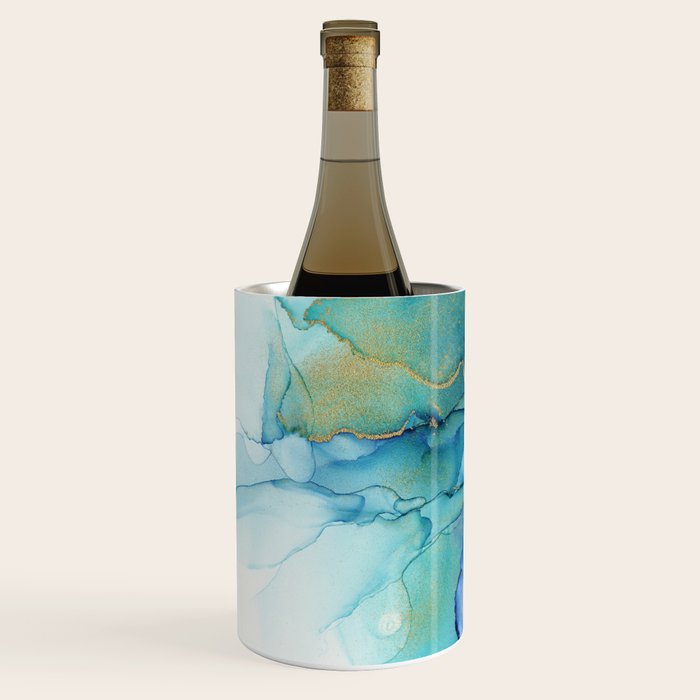 Electric Waves Violet Turquoise - Part 2 Wine Chiller Gallery Image 2