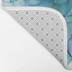Electric Waves Violet Turquoise - Part 2 Bath Mat Gallery Image 2