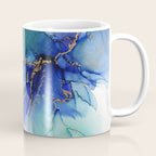 Electric Waves Violet Turquoise - Part 2 Coffee Mug Gallery Image 1