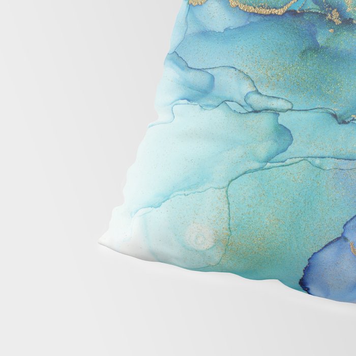 Electric Waves Violet Turquoise - Part 2 Pillow Sham Gallery Image 4