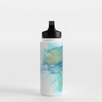 Electric Waves Violet Turquoise - Part 2 Water Bottle Gallery Image 3