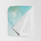 Electric Waves Violet Turquoise - Part 2 Throw Blanket Gallery Image 3