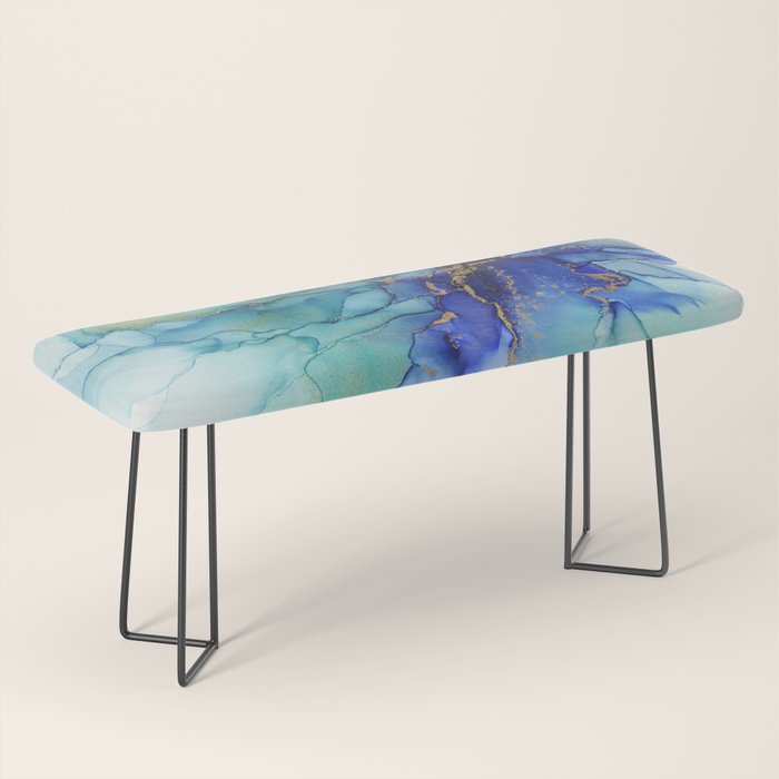 Electric Waves Violet Turquoise - Part 2 Bench Gallery Image 1