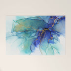 Electric Waves Violet Turquoise - Part 2 Welcome Mat Gallery Image 1