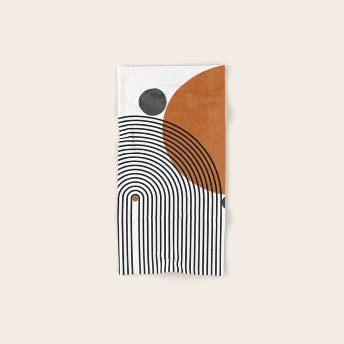 Modern Mid Century Bath Towel Gallery Image 1