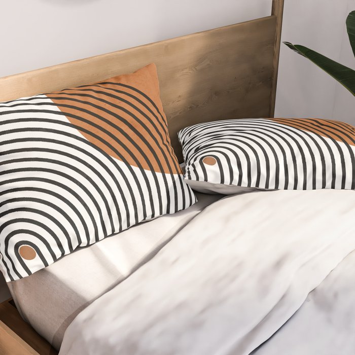 Modern Mid Century Pillow Sham Gallery Image 2