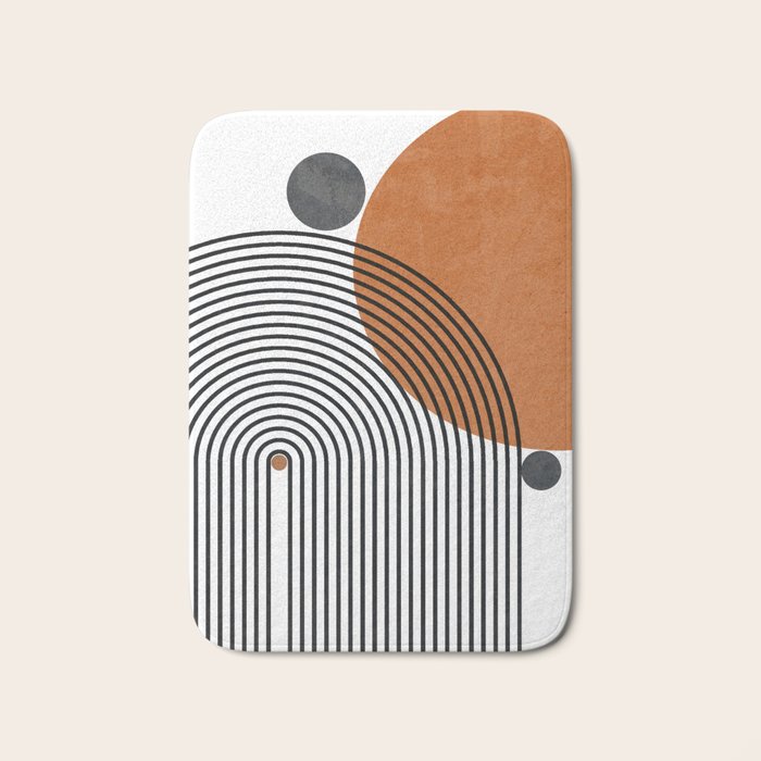 Modern Mid Century Bath Mat Gallery Image 1