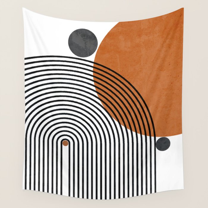 Modern Mid Century Wall Tapestry Gallery Image 4