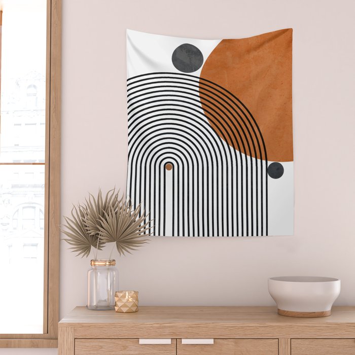 Modern Mid Century Wall Tapestry Gallery Image 2