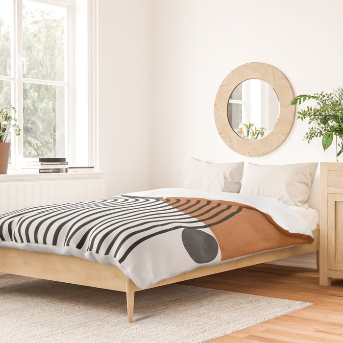 Modern Mid Century Duvet Cover Gallery Image 2