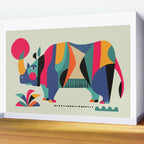Rhino Wall Mural Gallery Image 2