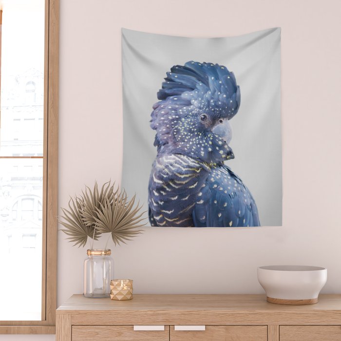 Black Cockatoo Wall Tapestry Gallery Image 2
