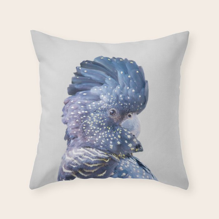 Black Cockatoo Throw Pillow Gallery Image 6