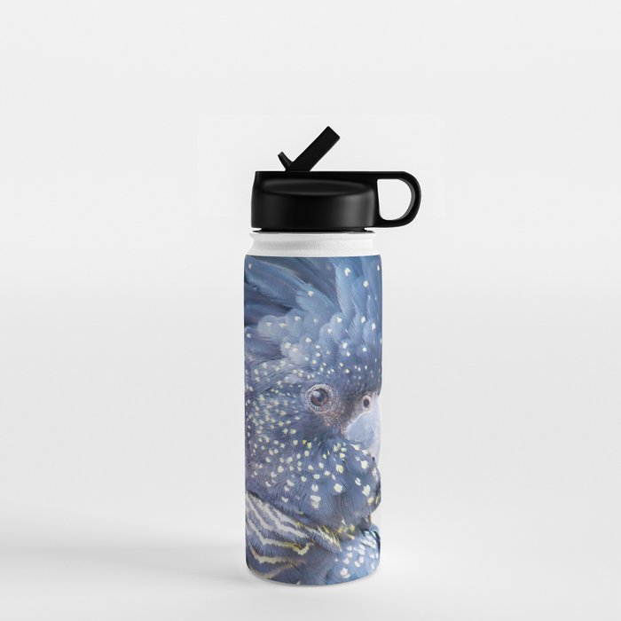 Black Cockatoo Water Bottle Gallery Image 1