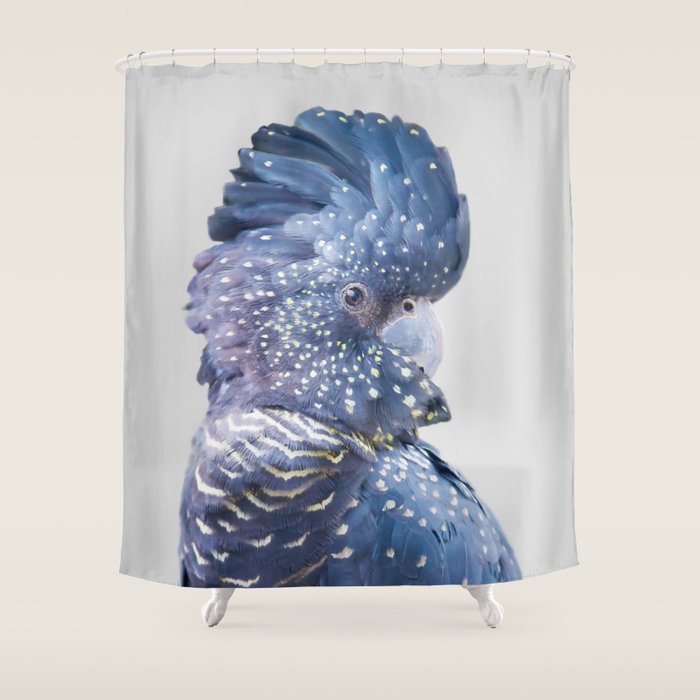 Black Cockatoo Shower Curtain Gallery Image 1