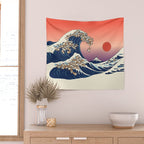 The Great Wave of Shiba Inu Wall Tapestry Gallery Image 2