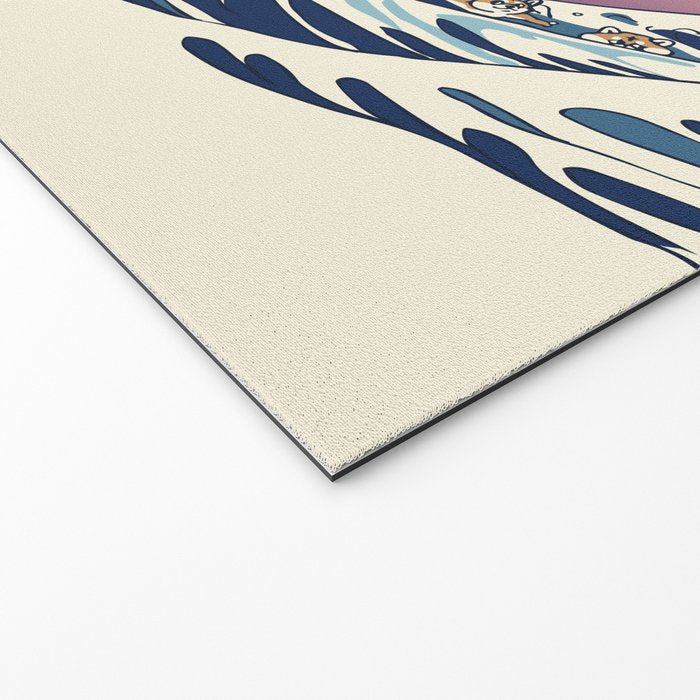 The Great Wave of Shiba Inu Welcome Mat Gallery Image 2
