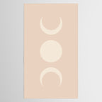 Moon Shapes Minimalism - Ethereal Light Tablecloth Gallery Image 2